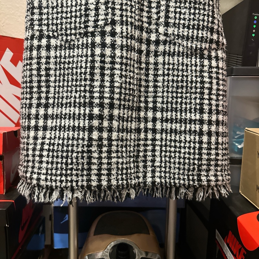 Orange Creek Monochrome Houndstooth overall dress - Picture 2 of 5